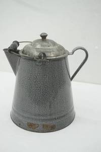 lot 14 image: Vintage Enamelware Coffee Pot