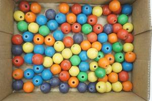 lot 84 image: multi colored Maple round balls