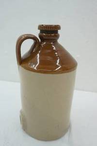 lot 126 image: Vintage Stoneware Jug Pearsons of Chesterfield. England. 14 tall