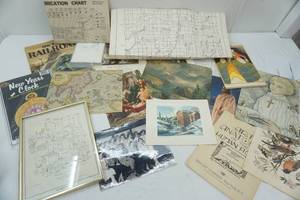 lot 129 image: Vintage Papers, Books, Scrapbooking Collection