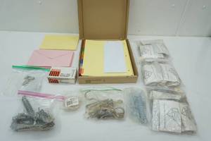 lot 177 image: Office Supplies & Planter Hanger Hardware & Instructions