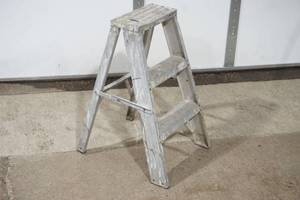lot 251 image: Aluminum Step Stool 26 tall