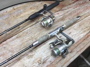 lot 160 image: Zebco Quantum & StormShimano RodsReels - Nice