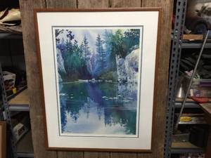 lot 169 image: Gary Spetz Watercolor Print - SignedNumbered 28 x 35