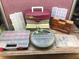 lot 223 image: Fishing Tackle BoxesOrganizersLures