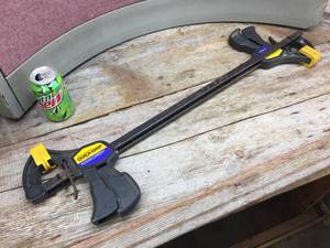 lot 239 image: 2 Quick Grip 24 Bar Clamps - Ziptied Together