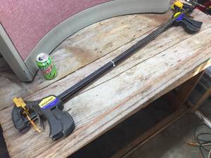 lot 242 image: 3 Quick Grip 36 Bar Clamps - Ziptied Together