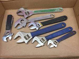 lot 246 image: Variety Adjustable Wrenches