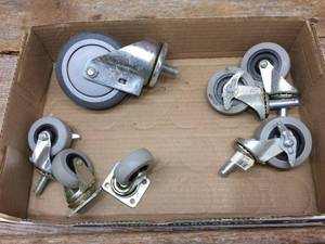 lot 299 image: Variety Hard Rubber Wheels