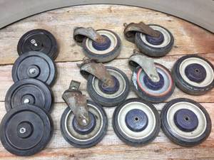 lot 301 image: 2 Sets 5 Utility Wheels