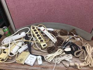 lot 341 image: Group Extension Cords & Surge Protectors