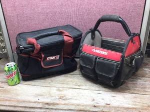 lot 108 image: Husky & Titan Tool Bags - Fairly Clean