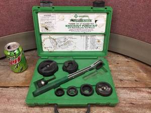 lot 110 image: Partial Greenlee 7238SB Knockout Punch Set