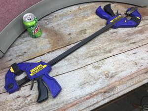 lot 119 image: 2 Irwin Quick-Grip 24 Clamps - Ziptied Together