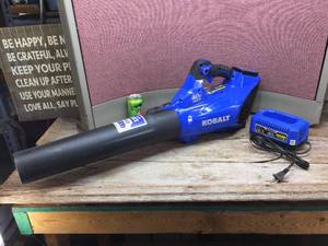 lot 131 image: Kobalt 40V Cordless BlowerBatteryCharger - Works