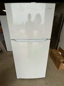 Frigidaire 30 in. 18.3 cu. ft. Top Freezer Refrigerator, Garage Ready White - Model FFTR1835VWC - MSRP $799