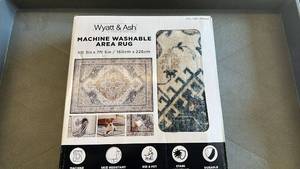 lot 6 image: Wyatt & Ash 53 x 75 Machine Washable Area Rug