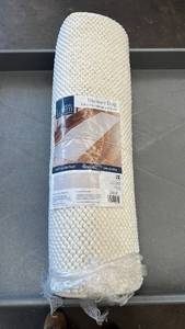 lot 17 image: Off the Loom Vera Loop Cream Runner Rug 2 ft x 7 ft