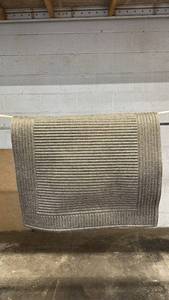 lot 24 image: Large Brown Textured Area Rug with Non-Slip Backing