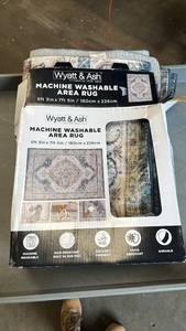 lot 25 image: Wyatt & Ash Machine Washable Area Rug 5ft 3in x 7ft 5in Geraldine Rose