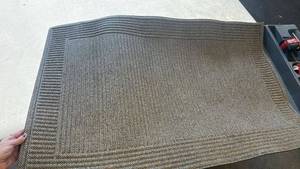 lot 40 image: Woven Floor Mat with Rubber Backing