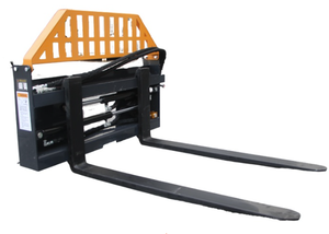 lot 49 image: Wolverine 48 Inch Hydraulic Adjustable Skid Steer Pallet Fork, 4000 lb Capacity