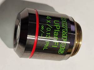 lot 2E-LENS image: Olympus Objective Lens (586683) UPlanFl 4x0.13 PhL