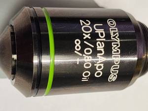 lot 2H-LENS image: Olympus Objective Lens (586681) UPlanApo 20x0.80 Oil