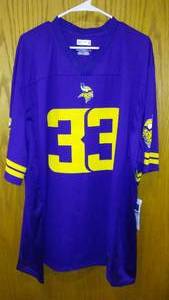 lot 249 image: NEW Vikings Jersey 33 COOK.