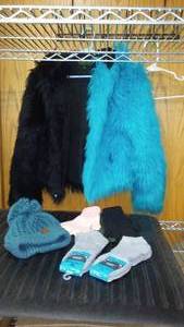 lot 274 image: NEW Girls Socks, Gloves, CC Hat and Club EXX Jacket.