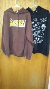 lot 299 image: South Bruins and Sad Boyz Hoodies (2XL)