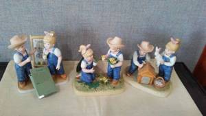 lot 227 image: Denim Days Collectibles By HOMCO Home Interiors (3) 1514,15001-06,15356-03. Loc CS1