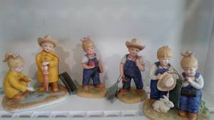 lot 243 image: Denim Days Collectibles By HOMCO Home Interiors (4) 1513, 8867,88013-99 1. Loc CS3