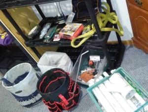 lot 305 image: Bucket Tool Organizers (2) and More.