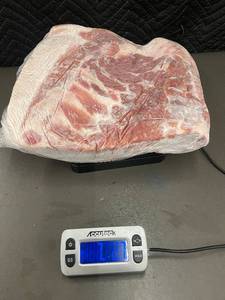lot 4 image: M - Frozen Pork Belly 7 lbs 2.7 ozs USDA Inspected