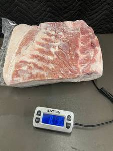 lot 103 image: Frozen Pork Belly, USDA Inspected, 8 lbs 3.6 oz