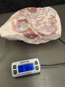 lot 105 image: Frozen Pork Belly 6bs 4.2 ozs Vacuum Sealed