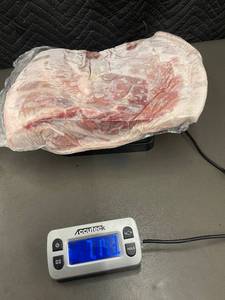 lot 158 image: Frozen Pork Belly Slab 7 lbs 14.3 oz