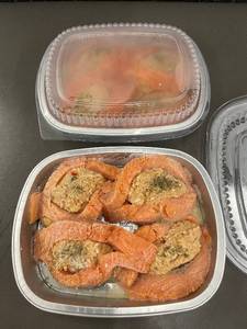 lot 219 image: B - Atlantic Salmon with Seafood Stuffing 4-Pack