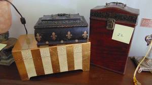 lot 22 image: 3- Assorted Boxes