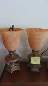 lot 23 image: Pair of Buffet Console Lamps
