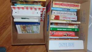 lot 57 image: 2- Boxes of Cookbooks