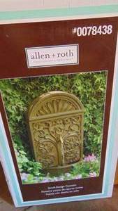 lot 91 image: New in Box Allan and Roth Wall Water Fountain