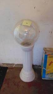 lot 98 image: Clear Gazing Ball with Stand