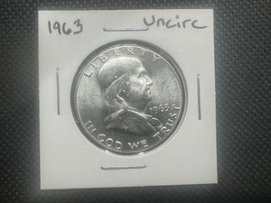 1963 BU Franklin Half Dollar