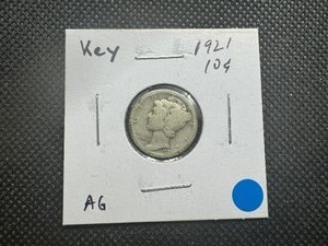 lot 70 image: 1921 Key Date Mercury Dime