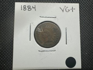 lot 79 image: 1884 VG Indian Head Cent