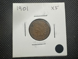 lot 80 image: 1901 XF Indian Head Cent