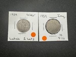lot 85 image: (2) Tougher Find World Coins