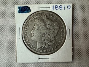 lot 114 image: 1881 O Morgan Silver Dollar